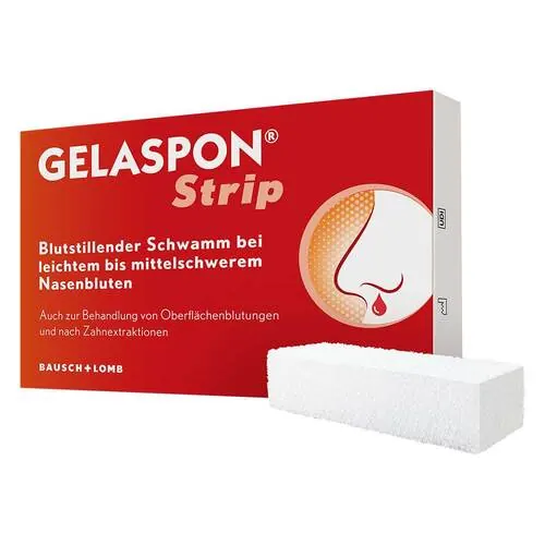 Gelaspon Strip 1x1x4 cm Gelatineschwamm, 4 St