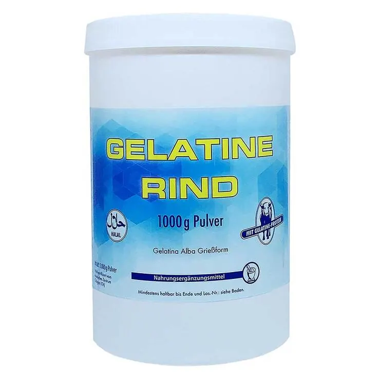Gelatine Rind Pulver Halal, 1000 g