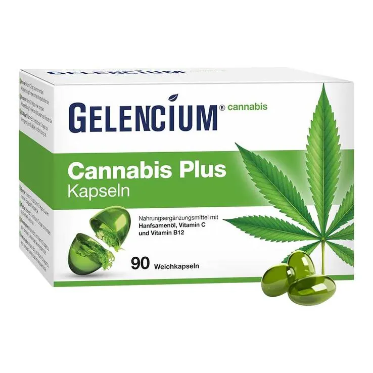 Gelencium Cannabis Plus Kapseln mit Vitamin B12, 90 St