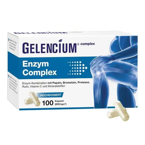 Gelencium Enzym Complex hochdos.mit Bromelain Kapseln , 100 St