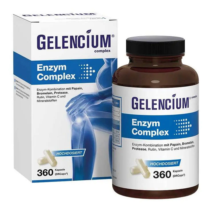 Gelencium Enzym Complex hochdosiert mit Bromelain Kapseln , 360 St