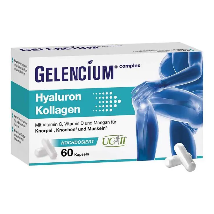 Gelencium Hyaluron Kollagen hochdos.Vitamin C Kapseln , 60 St