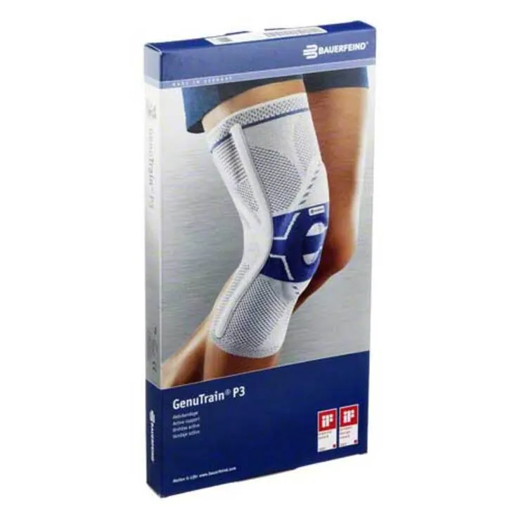 Genutrain Kniebandage P3 links Größe 2 titan, 1 St