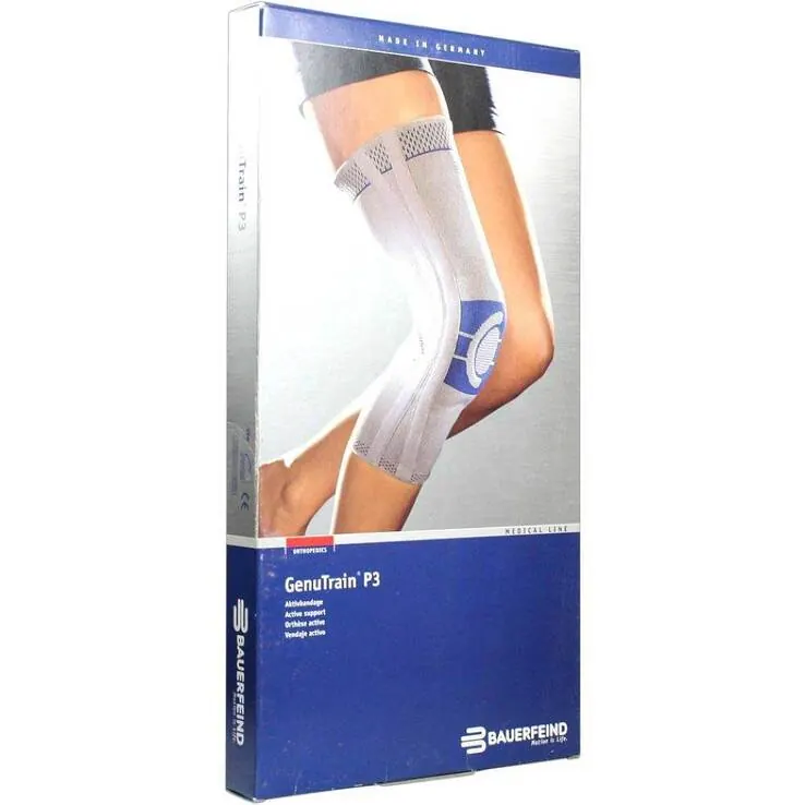 Genutrain Kniebandage P3 rechts Größe 1 titan, 1 St
