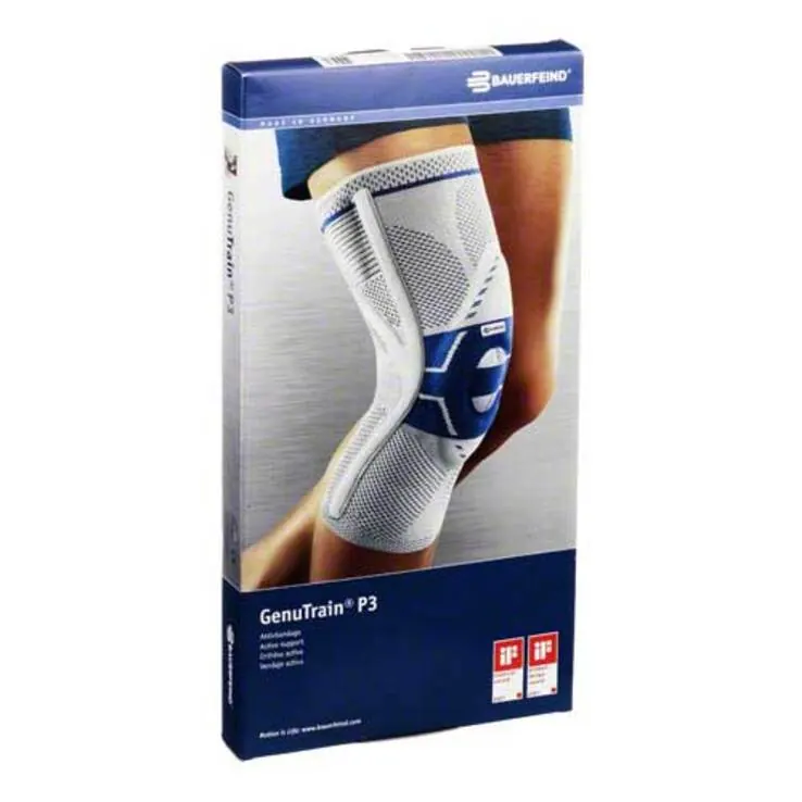 Genutrain Kniebandage P3 rechts Größe 3 titan, 1 St