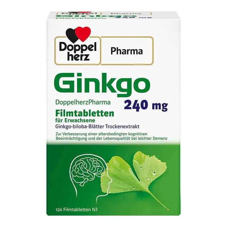 Ginkgo DoppelherzPharma 240 mg Filmtabletten, 120 St