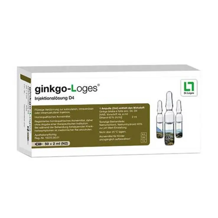 Ginkgo-Loges Injektionslösung D 4 Ampullen, 50X2 ml