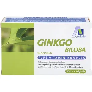 GINKGO100mgKapseln+B1+C+E48Stück