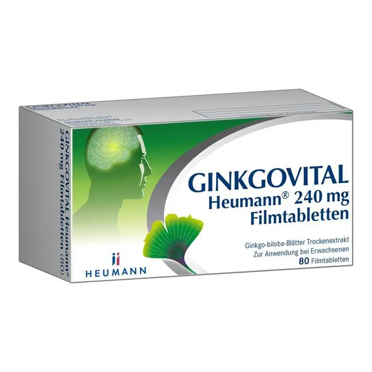 GINKGOVITAL Heumann 240 mg Filmtabletten, 80 St