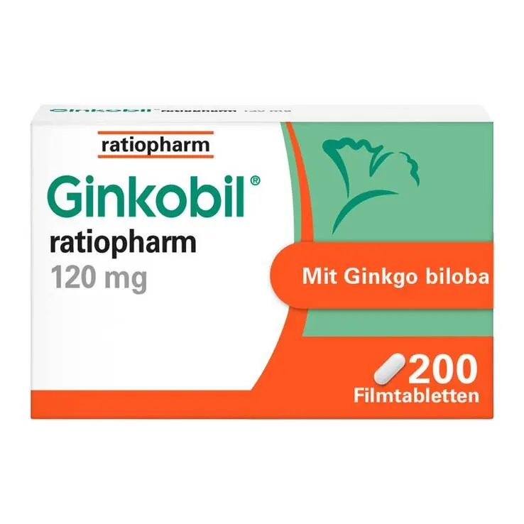 Ginkobil ratiopharm 120mg mit Ginkgo biloba, 200 St