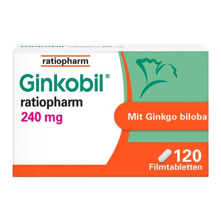 Ginkobil ratiopharm 240mg mit Ginkgo biloba, 120 St