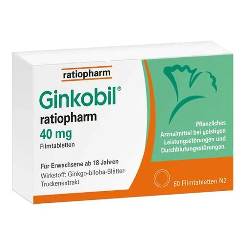 Ginkobil-ratiopharm 40 mg Filmtabletten, 60 St