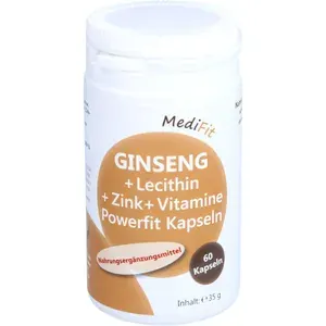 GINSENG+LECITHIN+Zink+VitaminePowerfitKapseln60 Stück à1,08 g