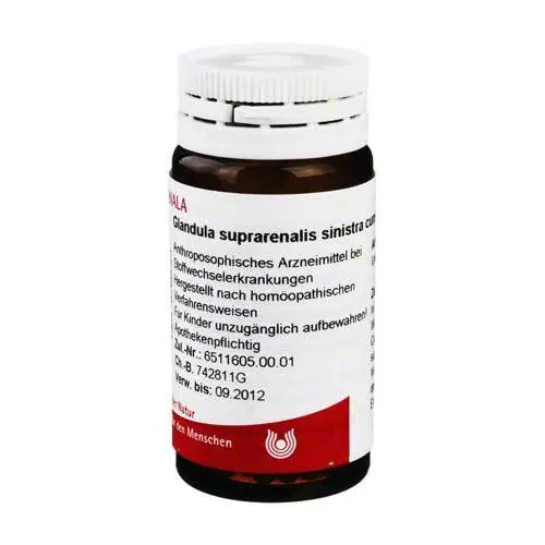 Glandula Suprarenales sinistra cum Cupro Globuli, 20 g