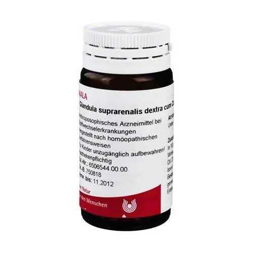 Glandula Suprarenalis dextra cum Cupro Globuli, 20 g
