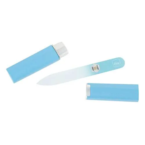GLASFEILE blau 9 cm Köcher blau, 1 St