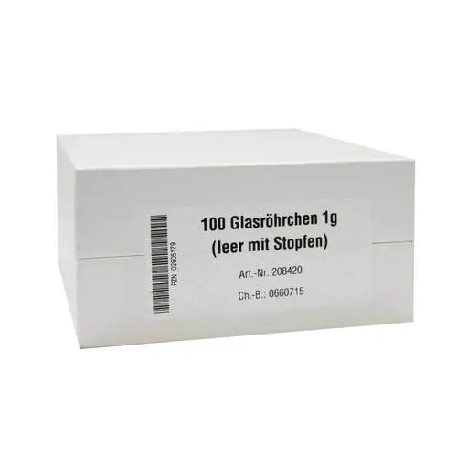 Glasröhrchen für Taschenapotheke, 100 St