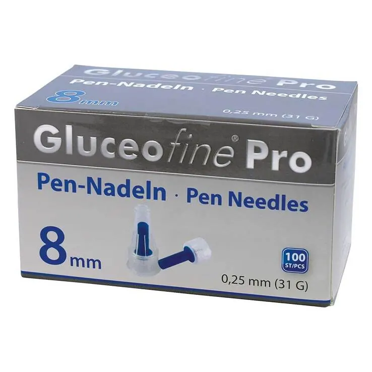 Gluceofine® Pro Pen-Nadeln 31 G 0,25x8 mm, 100 St