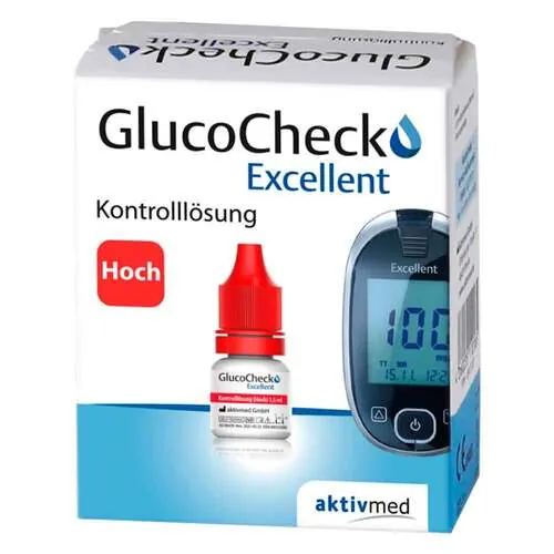 GLUCOCHECK Excellent Kontrolllösung hoch, 4 ml