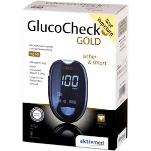 GLUCOCHECKGOLDBlutzuckermessgerätSetmg/dl1St
