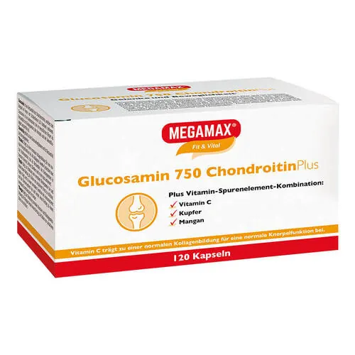 Glucosamin 750 Chondroitin Plus Megamax Kapseln, 120 St