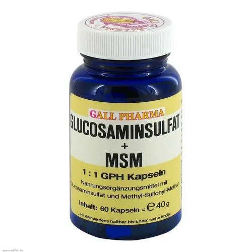 Glucosaminsulfat + Msm 1:1 Gph Kapseln, 60 St