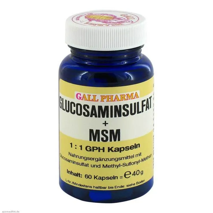Glucosaminsulfat + MSM 1:1 Kapseln, 60 St