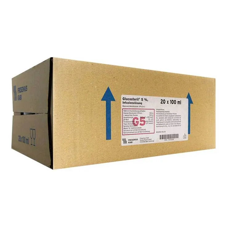 Glucosteril 5% Glasflasche Infusionslösung, 20X100 ml