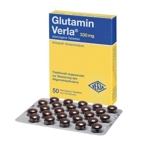 Glutamin Verla überzogene Tabletten, 50 St