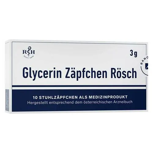 Glycerin Zäpfchen Rösch 3 g gegen Verstopfung, 10 St