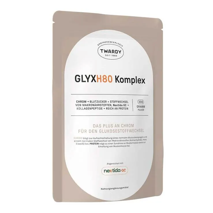 GLYXH80 Komplex Kollagenpeptide & Chrom Pulver, 300 g