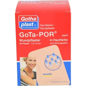 GOTA-PORWundpflaster5x7,2cmsterilhautfarben50St