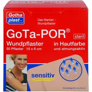 GOTA-PORWundpflastersteril60x100mmhautfarben50St