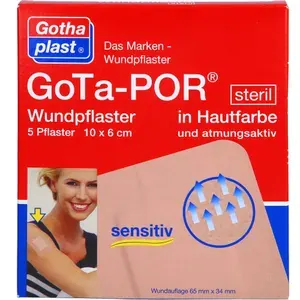 GOTA-PORWundpflastersteril60x100mmhautfarben5St