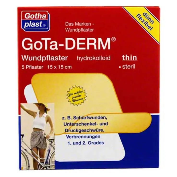 Gotha Derm Hydrokoll. Pflaster 15, 5 St