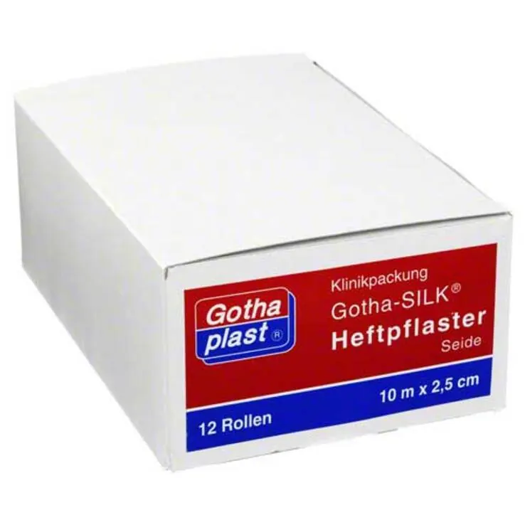 Gotha Silk Heftpflaster Seide 2,5, 12 St