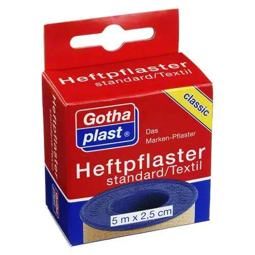 Gothaplast Heftpflaster standard 2,5 cmx5 m Euroaufhänger, 1 St