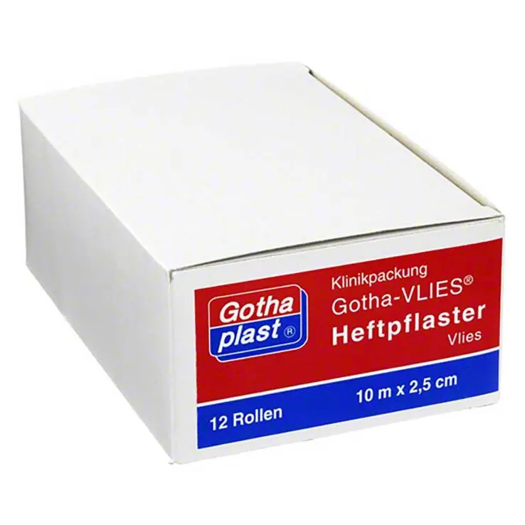 Gothaplast Heftpflaster Vlies 2,5 cm x 10 m, 12 St