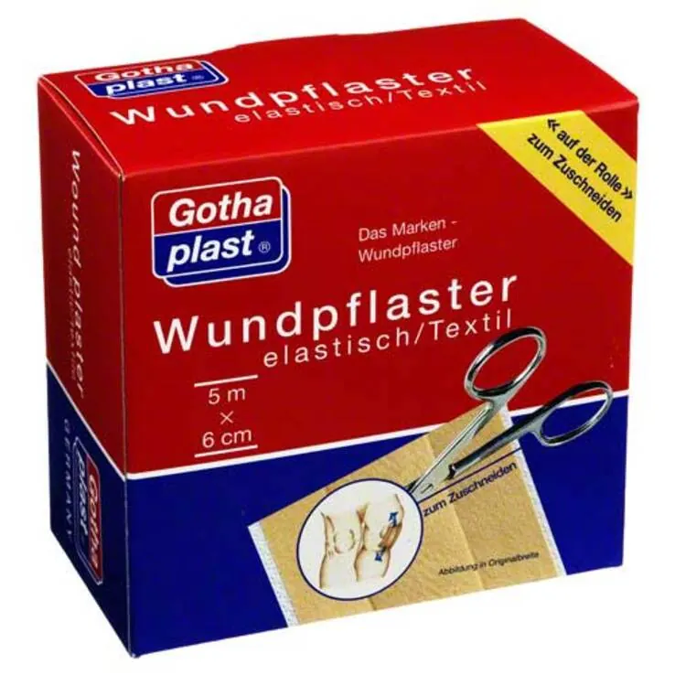 Gothaplast Wundpflaster elast 6 cm x 5 m Rolle, 1 St