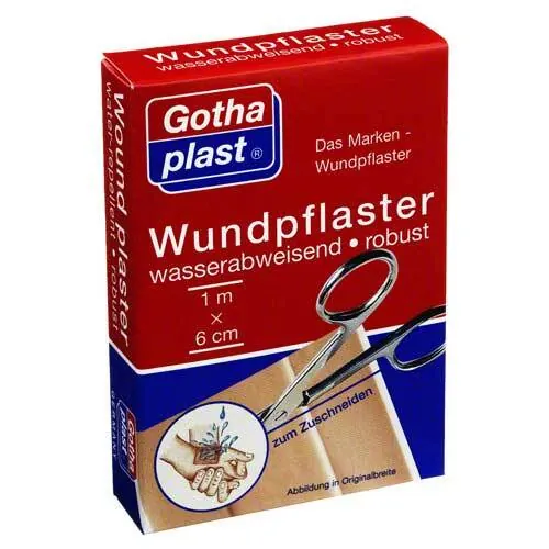 Gothaplast Wundpflaster robust 6 cmx 1 m wasserabweis., 1 St