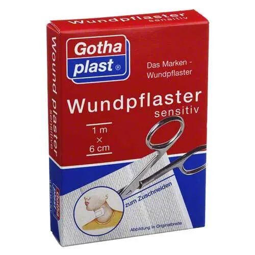 Gothaplast Wundpflaster sensitiv 6 cmx1 m geschnitten, 1 St