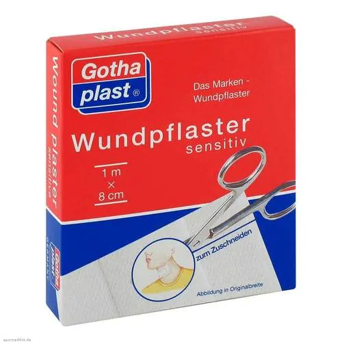 Gothaplast Wundpflaster sensitiv 8 cmx1 m geschnitten, 1 St