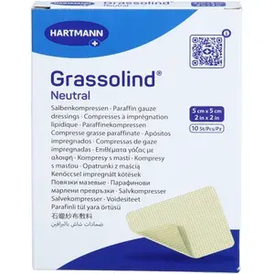 GRASSOLINDSalbenkompressen5x5cmsteril10St
