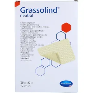 GRASSOLINDSalbenkompressen7,5x10cmsteril10St