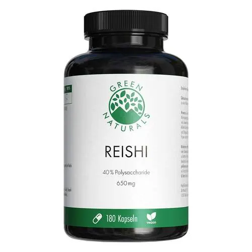Green Naturals Reishi 650 mg hochdos.vegan Kapseln, 180 St