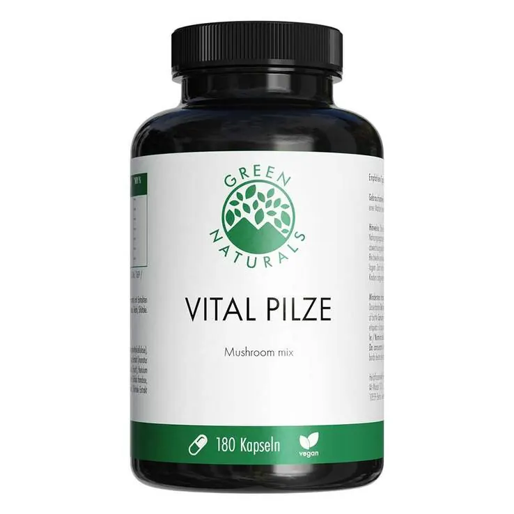 Green Naturals Vital Pilze Cordyceps Reishi vegan, 180 St