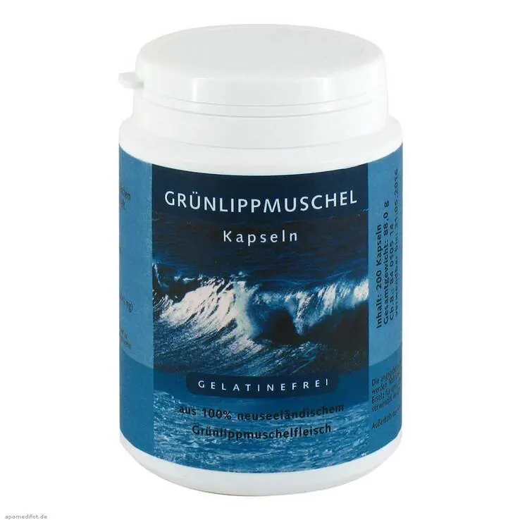 Grünlipp Muschel Kapseln, 200 St