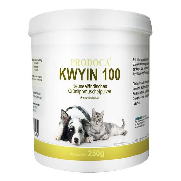 Grünlippenmuschel Kwyin 100 Pulver für Hunde / Katzen, 250 g
