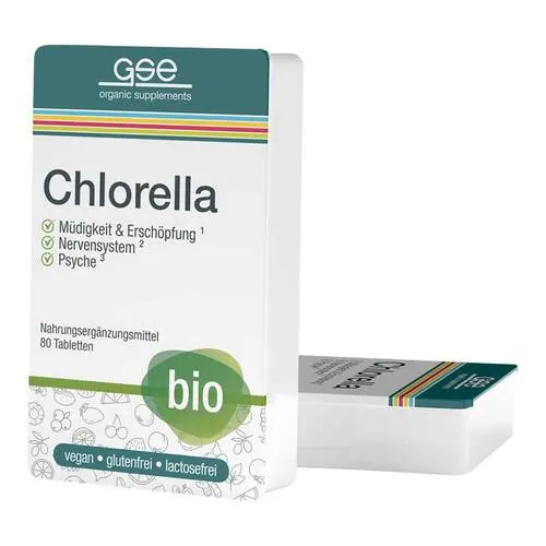 Gse Chlorella 500 mg Bio Naturland Tabletten, 80 St