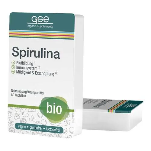 Gse Spirulina 500 mg Bio Naturland Tabletten, 80 St